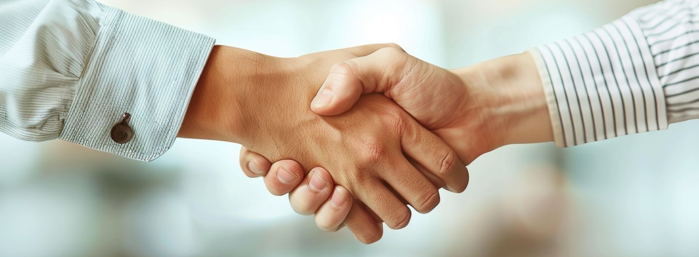 Kooperationstraining Weiterbildung: zwei Hände schütteln sich